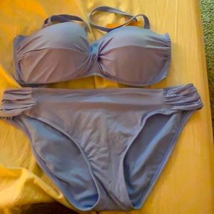 Baby blue target bikini